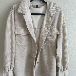 Oversized corduroy jacket